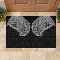 Samoan Traditional Art Tattoos Rubber Doormat Tatau Roman Reigns Black Color LT03 Black - Polynesian Pride