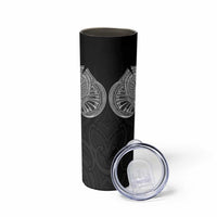 Samoan Traditional Art Tattoos Skinny Tumbler Tatau Roman Reigns Black Color - Polynesian Pride