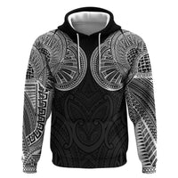 Samoan Traditional Art Tattoos Zip Hoodie Tatau Roman Reigns Black Color LT03 Pullover Hoodie Black - Polynesian Pride