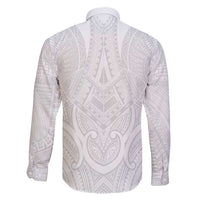 Samoan Traditional Art Tattoos Family Matching Summer Maxi Dress and Hawaiian Shirt Tatau Roman Reigns White Color LT03 - Polynesian Pride