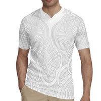 Samoan Traditional Art Tattoos Rugby Jersey Tatau Roman Reigns White Color LT03 - Polynesian Pride