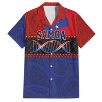 Personalised Samoan DNA-Proud of Samoa Family Matching Puletasi and Hawaiian Shirt Polynesian Patterns LT03 Dad's Shirt - Short Sleeve Multicolor - Polynesian Pride