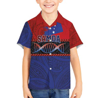 Personalised Samoan DNA-Proud of Samoa Family Matching Puletasi and Hawaiian Shirt Polynesian Patterns LT03 Son's Shirt Multicolor - Polynesian Pride