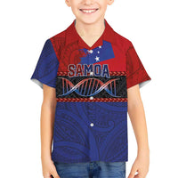 Personalised Samoan DNA-Proud of Samoa Family Matching Summer Maxi Dress and Hawaiian Shirt Polynesian Patterns LT03 Son's Shirt Multicolor - Polynesian Pride