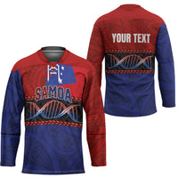 Personalised Samoan DNA-Proud of Samoa Hockey Jersey Polynesian Patterns LT03 - Polynesian Pride
