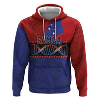 Personalised Samoan DNA-Proud of Samoa Hoodie Polynesian Patterns - Polynesian Pride