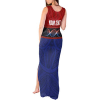 Personalised Samoan DNA-Proud of Samoa Tank Maxi Dress Polynesian Patterns - Polynesian Pride