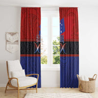 Samoan DNA-Proud of Samoa Window Curtain Polynesian Patterns - Polynesian Pride