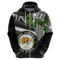 Hawaii James Campbell High School Hoodie Kakau Pattern Black Version LT03 - Polynesian Pride
