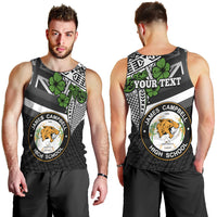 Hawaii James Campbell High School Men Tank Top Kakau Pattern Black Version LT03 - Polynesian Pride