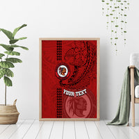 Hawaii Kahuku High & Intermediate School Canvas Wall Art Tribal Kakau Pattern LT03 - Polynesian Pride