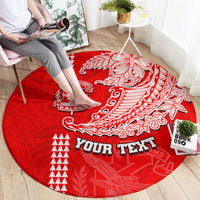 Hawaii Kalani High School Round Carpet Tribal Kakau Pattern LT03 - Polynesian Pride