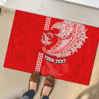 Hawaii Kalani High School Rubber Doormat Tribal Kakau Pattern LT03 - Polynesian Pride