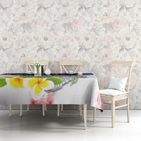 Custom Northern Mariana Islands Commonwealth Covenant Day Tablecloth Plumeria Flower Splash Style LT03 - Polynesian Pride