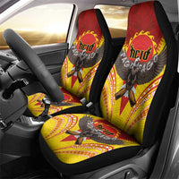 American Samoa Fautasi Race Car Seat Cover Pago Pago-Aeto Samoan Tattoo and Eagle LT03 - Polynesian Pride