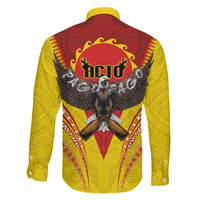 American Samoa Fautasi Race Family Matching Summer Maxi Dress and Hawaiian Shirt Pago Pago-Aeto Samoan Tattoo and Eagle LT03 - Polynesian Pride