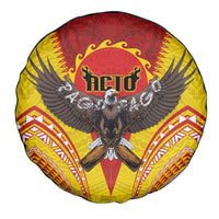 American Samoa Fautasi Race Spare Tire Cover Pago Pago-Aeto Samoan Tattoo and Eagle LT03 - Polynesian Pride
