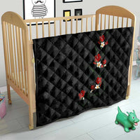 Hawaiian Taro Leaves-Hibiscus and Plumeria Quilt Floral Tribal Tattoo Motif