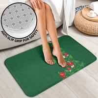 Hawaiian Taro Leaves-Hibiscus and Plumeria Bathroom Set Polynesian Art-Kakau Tattoo Green LT03 - Polynesian Pride