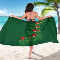 Hawaiian Taro Leaves-Hibiscus and Plumeria Sarong Polynesian Art-Kakau Tattoo Green LT03 - Polynesian Pride