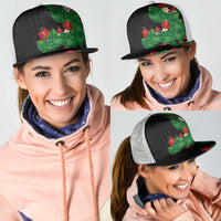 Hawaiian Taro Leaves-Hibiscus and Plumeria Mesh Trucker Cap Polynesian Art-Kakau Tattoo Black LT03 - Polynesian Pride