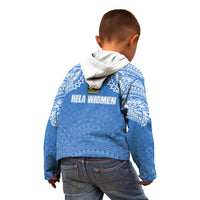 Hela Wigmen Rugby Kid Hoodie Papua New Guinea Polynesian Tattoo LT03 - Polynesian Pride