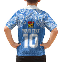 Custom Hela Wigmen Rugby Family Matching Off Shoulder Short Dress and Hawaiian Shirt Papua New Guinea Polynesian Tattoo LT03 - Polynesian Pride