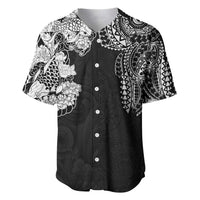 Japanese Irezumi and Hawaiian Polynesian Art Tattoo Baseball Jersey Black Color - Polynesian Pride