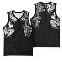 Japanese Irezumi and Hawaiian Polynesian Art Tattoo Basketball Jersey Black Color - Polynesian Pride