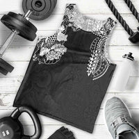 Japanese Irezumi and Hawaiian Polynesian Art Tattoo Men Tank Top Black Color - Polynesian Pride