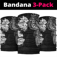 Japanese Irezumi and Hawaiian Polynesian Art Tattoo Neck Gaiter Black Color - Polynesian Pride