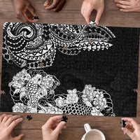 Japanese Irezumi and Hawaiian Polynesian Art Tattoo Puzzle Black Color - Polynesian Pride