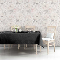 Japanese Irezumi and Hawaiian Polynesian Art Tattoo Tablecloth Black Color - Polynesian Pride