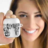 Japanese Irezumi and Hawaiian Polynesian Art Tattoo AirPods Case White Color - Polynesian Pride