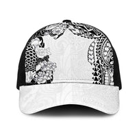 Japanese Irezumi and Hawaiian Polynesian Art Tattoo Baseball Net Cap White Color - Polynesian Pride