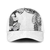 Japanese Irezumi and Hawaiian Polynesian Art Tattoo Baseball Net Cap White Color - Polynesian Pride