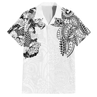 Japanese Irezumi and Hawaiian Polynesian Art Tattoo Hawaiian Shirt White Color LT03 White - Polynesian Pride