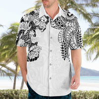 Japanese Irezumi and Hawaiian Polynesian Art Tattoo Hawaiian Shirt White Color LT03 - Polynesian Pride