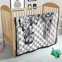 Japanese Irezumi and Hawaiian Polynesian Art Tattoo Quilt White Color - Polynesian Pride