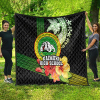 Hawaii Kaimuki High School Quilt Tribal Kakau Pattern Mix Hibiscus Flower LT03 - Polynesian Pride