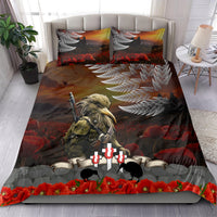 New Zealand ANZAC Day Bedding Set The Ode of Remembrance and Silver Fern