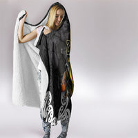 Aotearoa New Zealand And Australia Basketball Custom Hooded Blanket Maori Tribal Tattoo And Aboriginal Dot Art Heritage LT03 - Polynesian Pride
