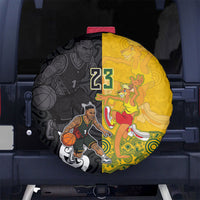 Aotearoa New Zealand And Australia Basketball Custom Spare Tire Cover Maori Tribal Tattoo And Aboriginal Dot Art Heritage LT03 No hole Multicolor - Polynesian Pride