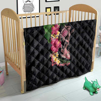 Hawaiian Tropical Plants Turtle and Shark Quilt Polynesian Art Tattoo