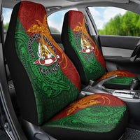 Papua New Guinea East Sepik Province Car Seat Cover Tribal Crocodile Birds of Paradise Melanesian Tattoo