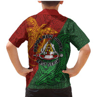 Papua New Guinea East Sepik Province Family Matching Mermaid Dress and Hawaiian Shirt Tribal Crocodile Birds of Paradise Melanesian Tattoo