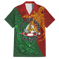 Papua New Guinea East Sepik Province Hawaiian Shirt Tribal Crocodile Birds of Paradise Melanesian Tattoo
