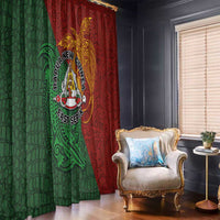 Papua New Guinea East Sepik Province Window Curtain Tribal Crocodile Birds of Paradise Melanesian Tattoo