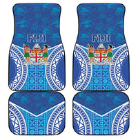 Fiji Day Car Mats Fijian Masi Tribal Hibiscus Tattoo and Tapa Pattern