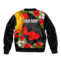 Custom Hawaii Maui Island Bomber Jacket Maui Map With Tropical Forest Sunset Vibe LT03 - Polynesian Pride